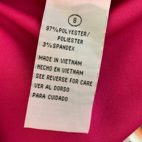 Shelby and Palmer Pink Fit and Flare A-Line Midi Dress Size 8 NWT - Picture 6 of 7